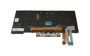 Teclado UK (Inglés) color negro/chiclet negro con retroiluminación y mouse-stick original para Lenovo ThinkPad T490 (20Q9/20QH)