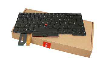 Teclado UK (Inglés) color negro/chiclet negro con retroiluminación y mouse-stick original para Lenovo ThinkPad T495 (20NJ/20NK)