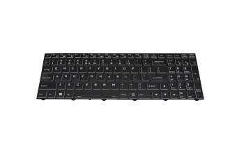 Teclado US (Inglés) color negro/chiclet negro con retroiluminación original para Captiva ADVANCED GAMING 154