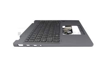 Teclado incl. topcase BE (belga) gris/canaso con retroiluminacion original para Lenovo IdeaPad 5x 14Q8X9 (83GH)