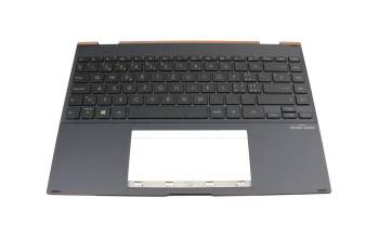 Teclado incl. topcase CH (suiza) gris/canaso con retroiluminacion original para Asus UX371EA