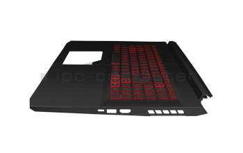 Teclado incl. topcase CH (suiza) negro/rojo/negro con retroiluminacion GTX1650 original para Acer Nitro 5 (AN517-52)