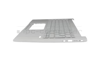 Teclado incl. topcase CH (suiza) plateado/plateado con retroiluminacion original para Acer Swift 3 (SF313-52G)