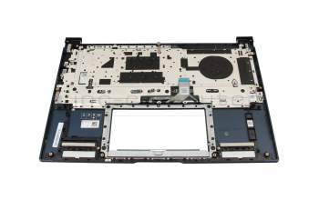 Teclado incl. topcase DE (alemán) azul/azul con retroiluminacion original para Asus ZenBook 14 UX3405MA