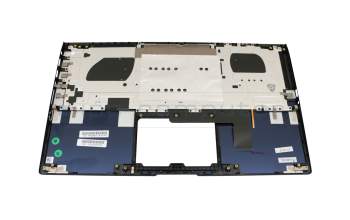 Teclado incl. topcase DE (alemán) azul/azul con retroiluminacion original para Asus ZenBook 15 UX533FTC
