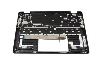 Teclado incl. topcase DE (alemán) azul/azul con retroiluminacion original para Lenovo Yoga 6 Gen 7 (82UD)