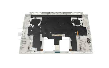 Teclado incl. topcase DE (alemán) blanco/blanco con retroiluminacion original para Acer ConceptD 3 Ezel Pro (CC315-72P)