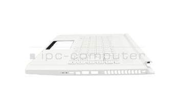 Teclado incl. topcase DE (alemán) blanco/blanco con retroiluminacion original para Acer ConceptD 7 (CN715-72P)
