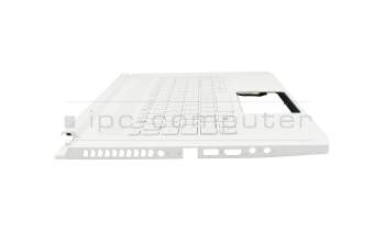 Teclado incl. topcase DE (alemán) blanco/blanco con retroiluminacion original para Acer ConceptD 7 (CN715-72P)