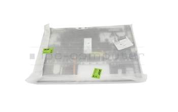 Teclado incl. topcase DE (alemán) blanco/blanco con retroiluminacion original para Acer ConceptD 7 (CN715-72P)