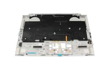 Teclado incl. topcase DE (alemán) blanco/blanco con retroiluminacion original para Acer ConceptD 7 Ezel (CC715-72G)