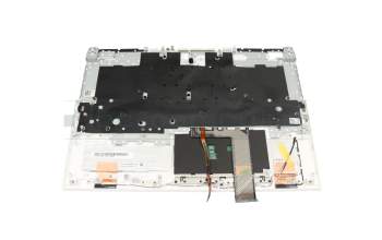 Teclado incl. topcase DE (alemán) blanco/blanco con retroiluminacion original para Lenovo Legion Pro 5-16IAH7H (82RF)
