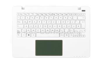 Teclado incl. topcase DE (alemán) blanco/blanco original para Asus R202MA