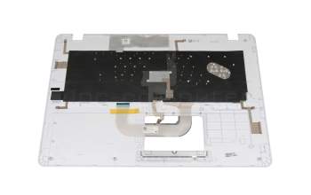 Teclado incl. topcase DE (alemán) blanco/blanco original para Asus VivoBook X705UA