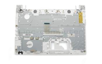 Teclado incl. topcase DE (alemán) blanco/blanco original para Toshiba Satellite L50-C