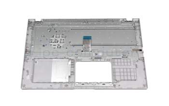 Teclado incl. topcase DE (alemán) blanco/plateado original para Asus VivoBook 15 D509DA