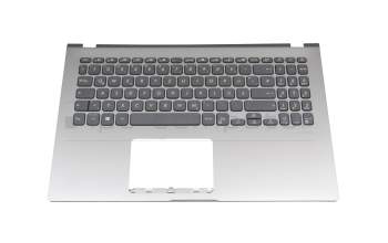 Teclado incl. topcase DE (alemán) blanco/plateado original para Asus VivoBook 15 X509DA