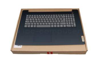 Teclado incl. topcase DE (alemán) gris/azul original para Lenovo IdeaPad 3-17ITL6 (82H9)