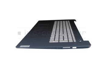 Teclado incl. topcase DE (alemán) gris/azul original para Lenovo IdeaPad 3-17ITL6 (82H9)