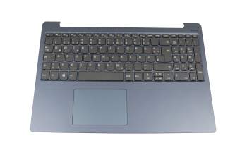 Teclado incl. topcase DE (alemán) gris/azul original para Lenovo IdeaPad 330S-15AST (81F9)