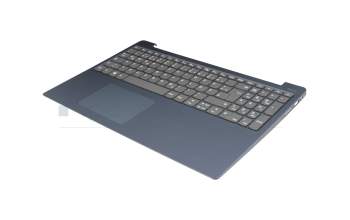 Teclado incl. topcase DE (alemán) gris/azul para Lenovo IdeaPad 330S-15AST (81F9)