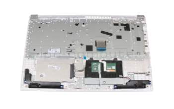 Teclado incl. topcase DE (alemán) gris/blanco original para Lenovo IdeaPad 320-15AST (80XV)