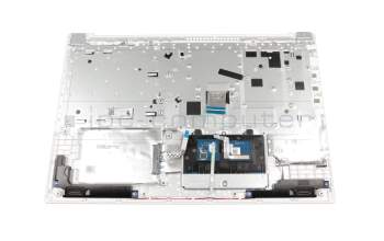 Teclado incl. topcase DE (alemán) gris/blanco original para Lenovo IdeaPad 330-15AST (81D6)
