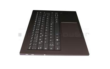 Teclado incl. topcase DE (alemán) gris/bronce con retroiluminacion original para Lenovo Yoga 920-13IKB (80Y7/80Y8/81TF)