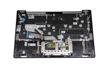 Teclado incl. topcase DE (alemán) gris/canaso con huella dactilar original para Lenovo IdeaPad 5-14ITL05 (82FE)