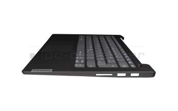 Teclado incl. topcase DE (alemán) gris/canaso con huella dactilar original para Lenovo IdeaPad 5-14ITL05 (82FE)