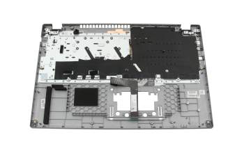 Teclado incl. topcase DE (alemán) gris/canaso con retroiluminacion original para Acer Aspire 17 (A17-51GM)