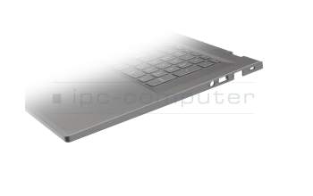 Teclado incl. topcase DE (alemán) gris/canaso con retroiluminacion original para Acer Aspire 17 (A17-51GM)