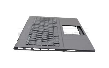 Teclado incl. topcase DE (alemán) gris/canaso con retroiluminacion original para Asus ZenBook Pro 15 UX535LI