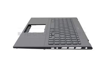 Teclado incl. topcase DE (alemán) gris/canaso con retroiluminacion original para Asus ZenBook Pro 15 UX535LI