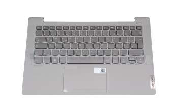 Teclado incl. topcase DE (alemán) gris/canaso con retroiluminacion original para Lenovo IdeaPad 5-14ALC05 (82LM)