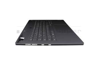 Teclado incl. topcase DE (alemán) gris/canaso con retroiluminacion original para Lenovo Legion Slim 5-14APH8 (82Y5)