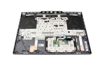 Teclado incl. topcase DE (alemán) gris/canaso con retroiluminacion original para Lenovo Legion Slim 5-16APH8 (82Y9)