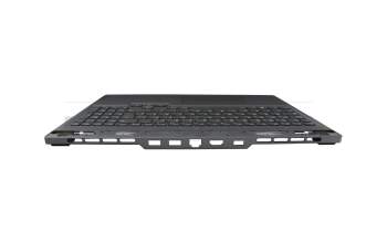 Teclado incl. topcase DE (alemán) gris/canaso con retroiluminacion original para Lenovo Legion Slim 5-16APH8 (82Y9)