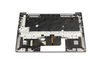Teclado incl. topcase DE (alemán) gris/canaso con retroiluminacion original para Lenovo ThinkBook 13s G2 ITL (20V9)