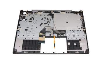 Teclado incl. topcase DE (alemán) gris/canaso con retroiluminacion original para Lenovo ThinkBook 13s IWL (20R9)