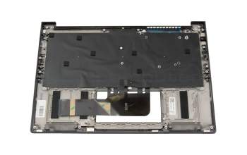 Teclado incl. topcase DE (alemán) gris/canaso con retroiluminacion original para Lenovo ThinkBook 13x ITG (20WJ)