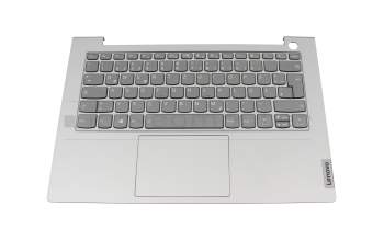 Teclado incl. topcase DE (alemán) gris/canaso con retroiluminacion original para Lenovo ThinkBook 14 G2 ARE (20VF)