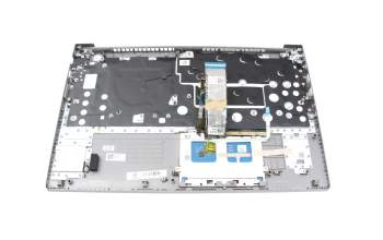 Teclado incl. topcase DE (alemán) gris/canaso con retroiluminacion original para Lenovo ThinkBook 15 G2 ARE (20VG)