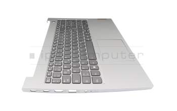 Teclado incl. topcase DE (alemán) gris/canaso con retroiluminacion original para Lenovo ThinkBook 15 G2 ARE (20VG)