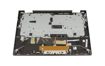 Teclado incl. topcase DE (alemán) gris/canaso con retroiluminacion original para Lenovo Yoga C740-14IML (81TC)