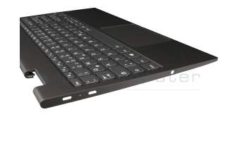 Teclado incl. topcase DE (alemán) gris/canaso con retroiluminacion original para Lenovo Yoga C740-15IML (81TD)