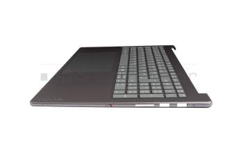 Teclado incl. topcase DE (alemán) gris/canaso con retroiluminacion original para Lenovo Yoga Pro 9 16IAH10 (83L0)