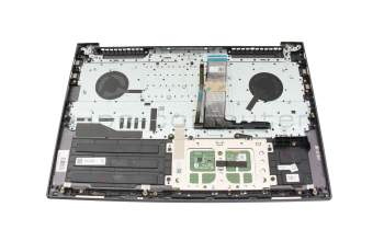 Teclado incl. topcase DE (alemán) gris/canaso con retroiluminacion original para Lenovo Yoga Slim 7 Pro 16ARH7 (82UW)