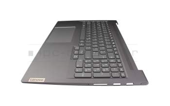 Teclado incl. topcase DE (alemán) gris/canaso con retroiluminacion original para Lenovo Yoga Slim 7 Pro 16ARH7 (82UW)
