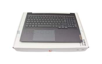 Teclado incl. topcase DE (alemán) gris/canaso con retroiluminacion original para Lenovo Yoga Slim 7 Pro 16ARH7 (82UW)